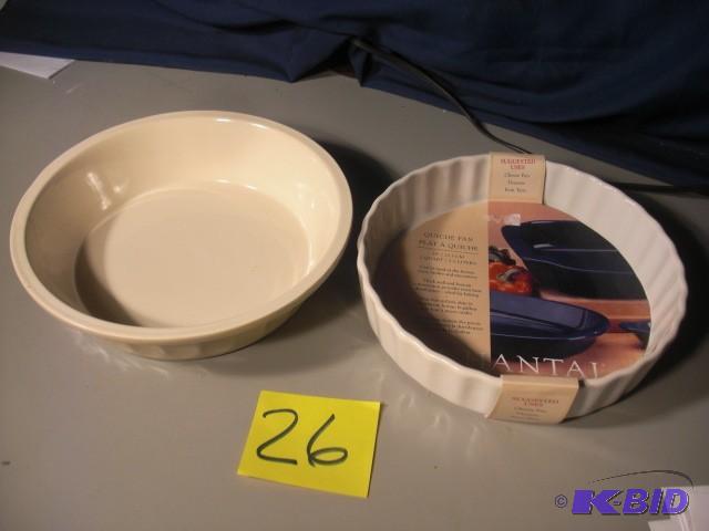 Ceramic Deep Dish Pie Plate Chental Quich Pa...