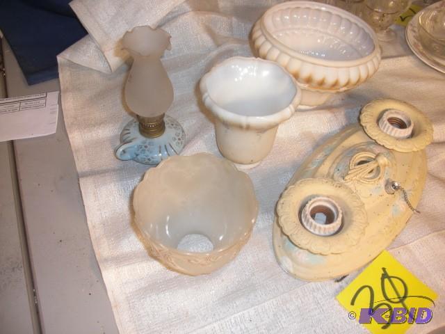 Misc. Light globes and light fixture...