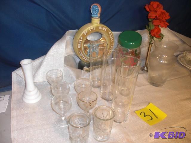 Misc. Glass items as pictured &nbsp...