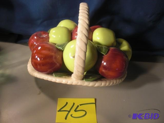 Ceramic Apple Basket, Centerpiece...