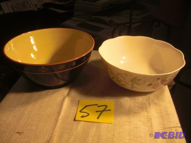 Two Serving Bowls   Butterfly Meadow, 10 in  ...