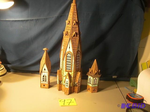 Lithuanian Village Sculpture.. Hand Made.. Ab...