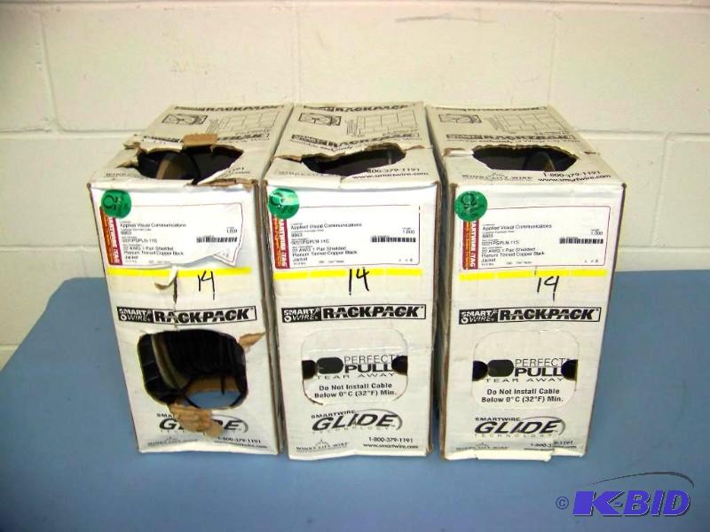 lot 51 image: (3 partial rolls) Smart Wire, Communications  Audio Video Cable