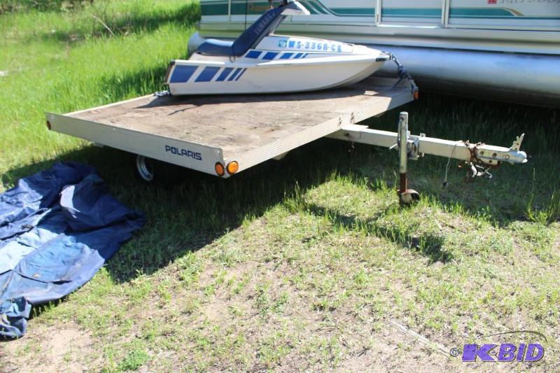 lot 8 image: Polaris Snowmobile Trailer, Model # 70047. &n...