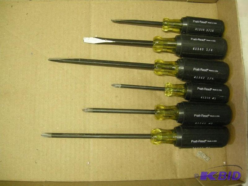 lot 60 image: 6 piece Pratt-Read screwdriver set