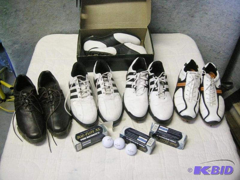 lot 93 image: 5 pair mens golf shoes