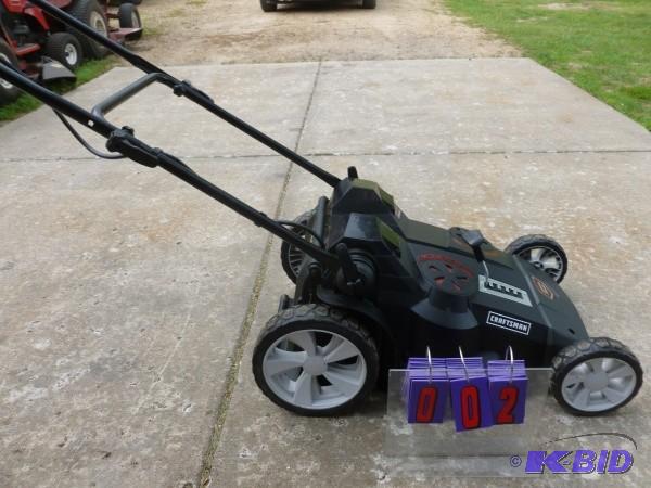 Craftsman twin blade cordless lawn mower. 40 ...