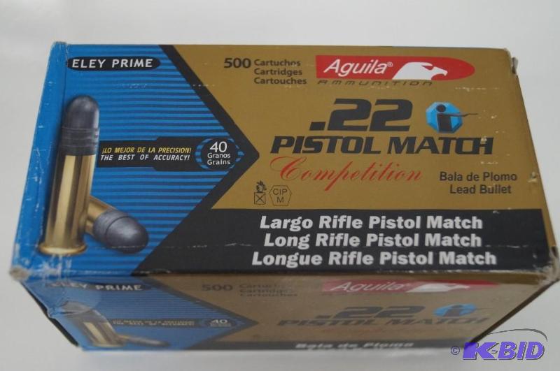 Aguila .22 L.R. pistol match 500 round box