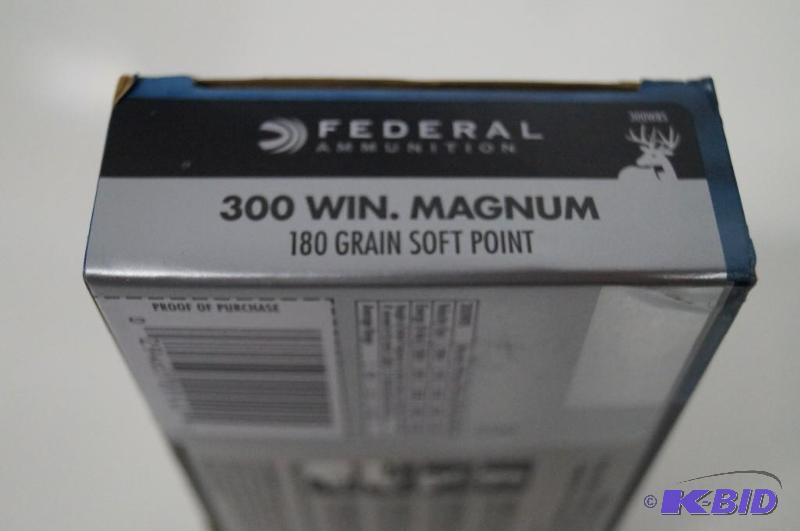 FEDERAL 300 WIN MAG 180GR SOFT POINT 20 ROUND BOX