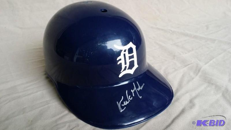 Detroit Tigers souvenir batting helmet signed...