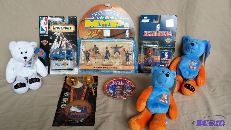 NY Knicks collectibles lot including 3 Offic...