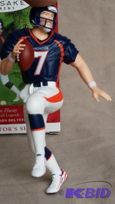 John Elway&nbspkeepsake ornament in box, loo...