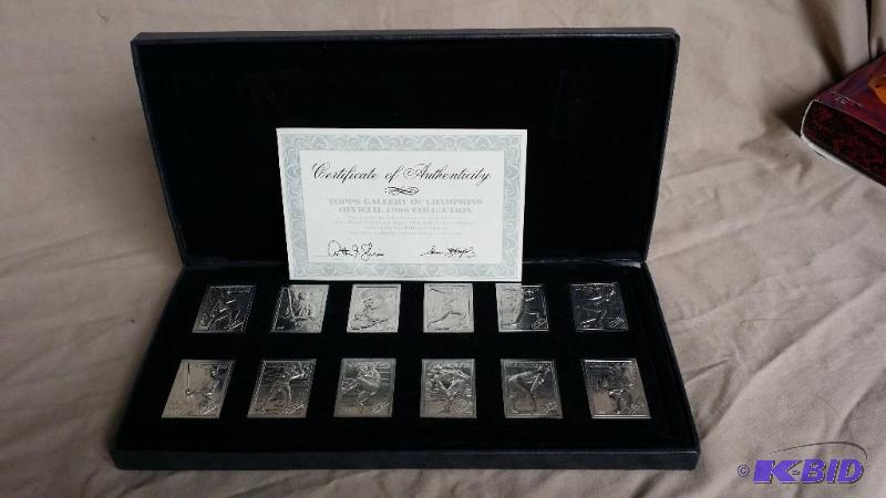 Topps 1988 Aluminum baseball card replicas wi...