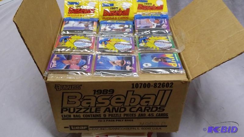 lot 60 image: 1989 Donruss Baseball card Poly Bags. There a...