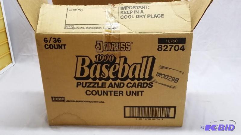 lot 62 image: 1990&nbspDonruss&nbspBaseball cards in wax ...