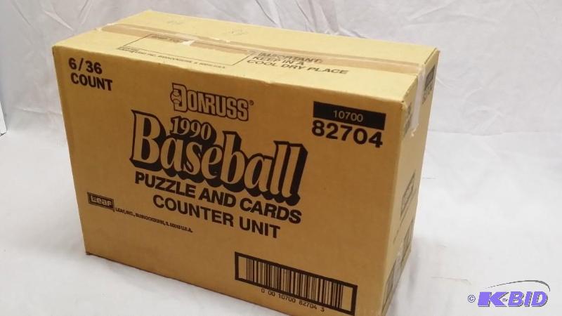 lot 63 image: 1990&nbspDonruss&nbspBaseball cards in wax ...