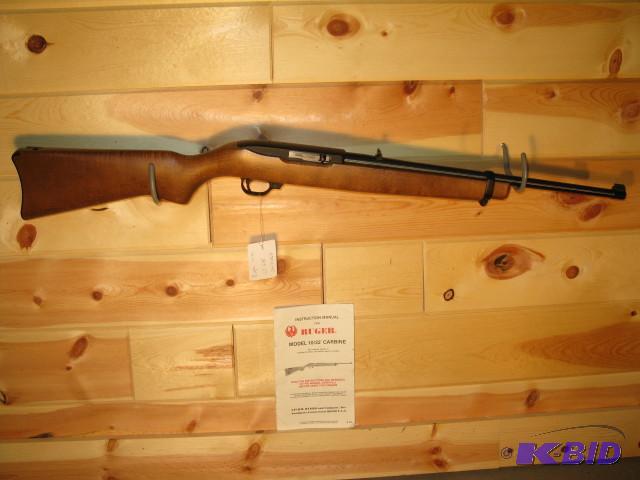 lot 15 image: Ruger 10-22 semi-auto rifle, walnut stock, lo...