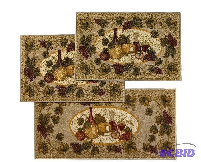 lot 27 image: Chianti Kitchen Rugs - Set of 3