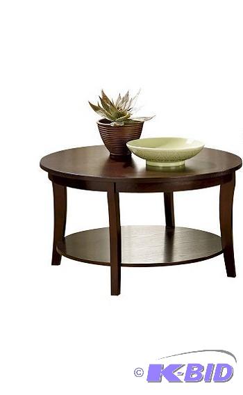 lot 7 image: Round Cherry Coffee Table