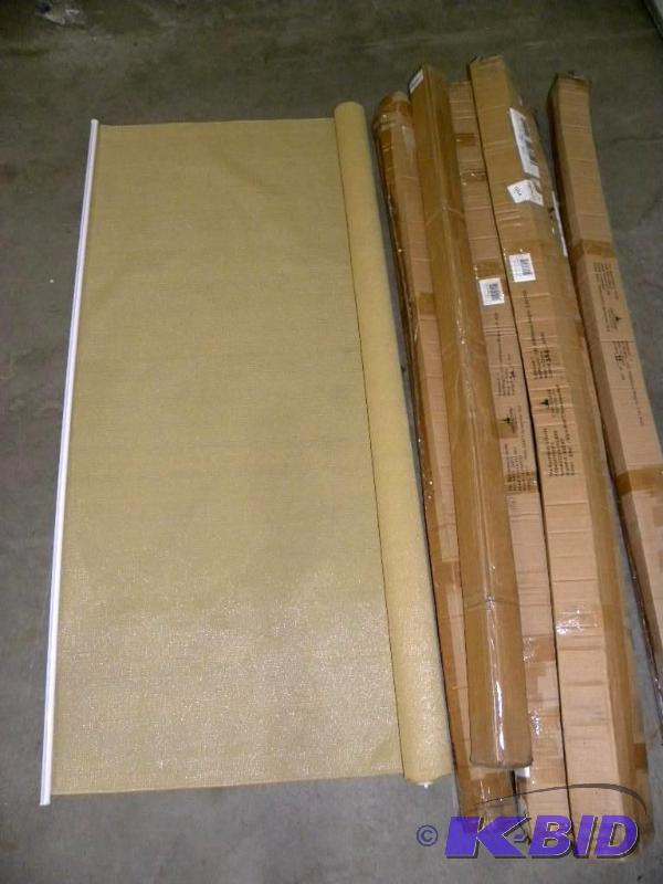 Lot of 7 Roll Up Sun Shades, 6x6, all sand, ...