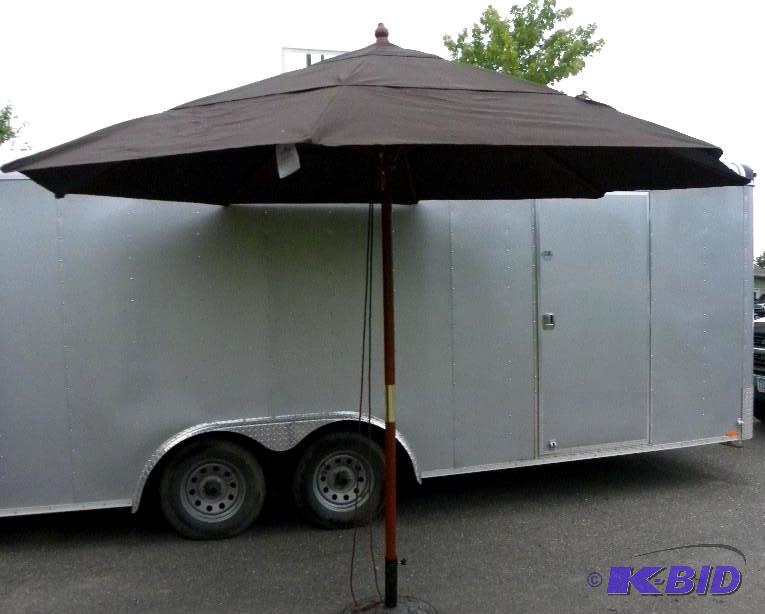 11 foot 3 Tier Umbrella, Chocolate, 3 section...