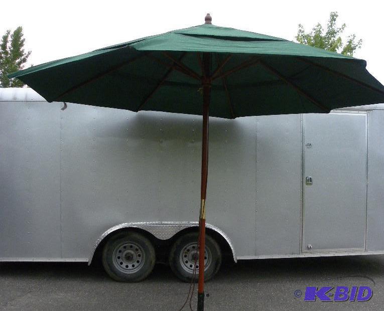 11 foot 3 Tier Umbrella, Hunter Green, 3 sect...