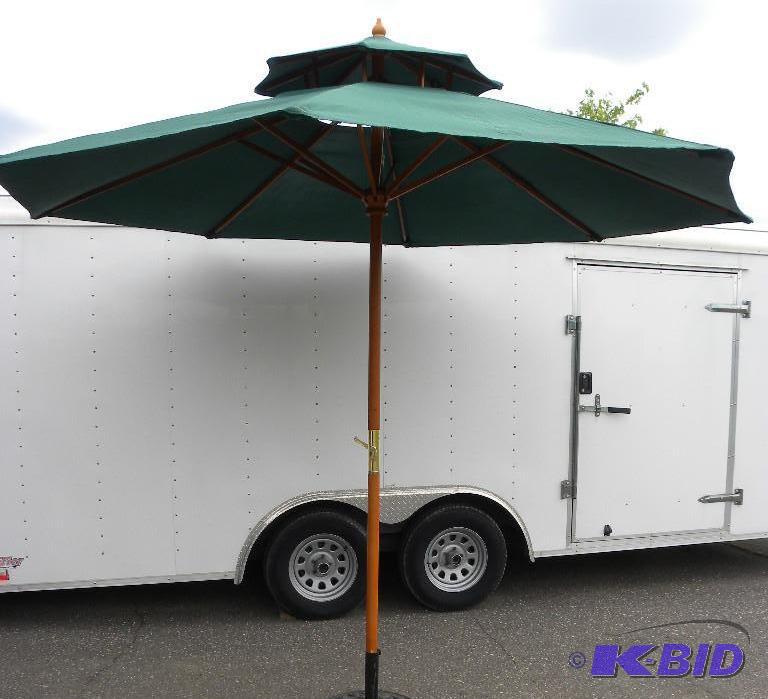 10-ft Market Umbrella, hunter green, 1 78&qu...