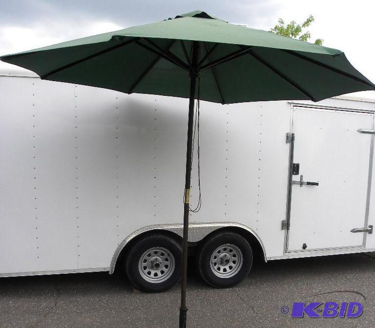 9-ft&nbsp Market Umbrella, hunter green, 1 1...