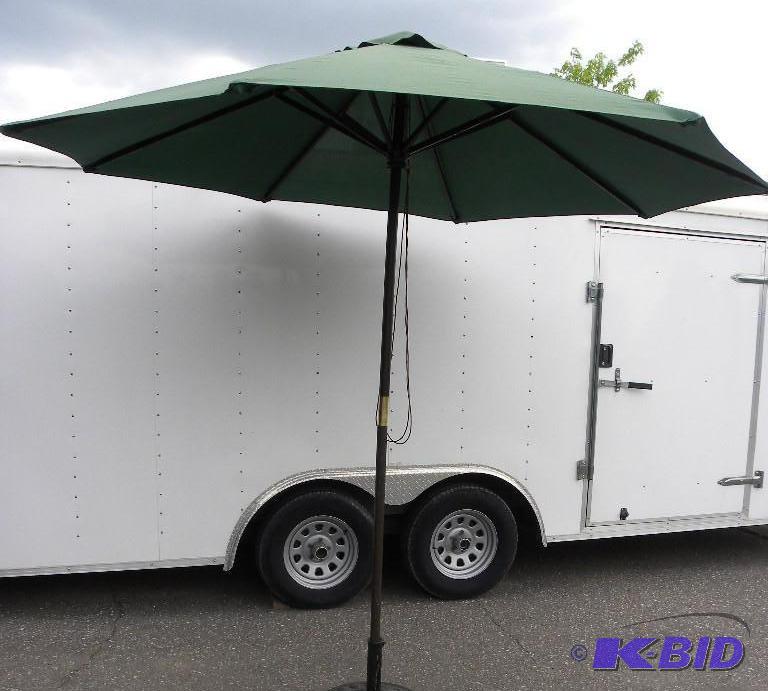9-ft&nbsp Market Umbrella, hunter green, 1 1...