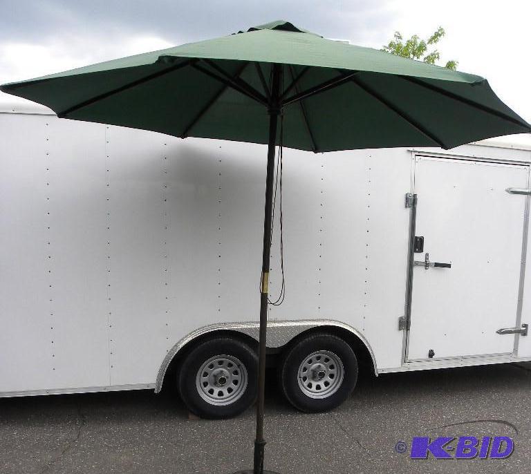 9-ft&nbsp Market Umbrella, hunter green, 1 1...
