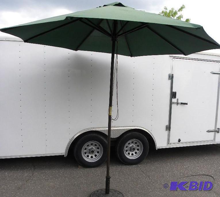 9-ft&nbsp Market Umbrella, hunter green, 1 1...