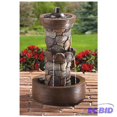 Fire Fountain, refillable fuel canister, fibe...
