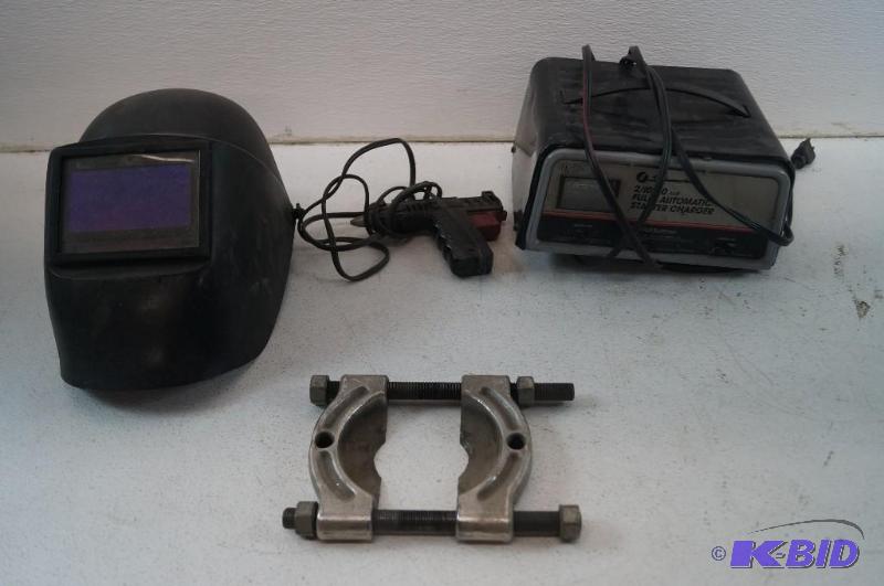 welding helmet and charger