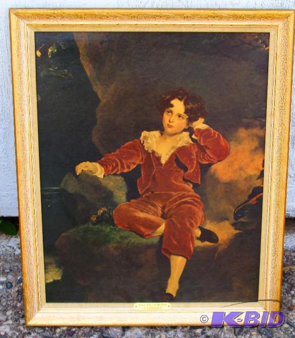 Master Lambton T. Lawrenct print in vintage f...