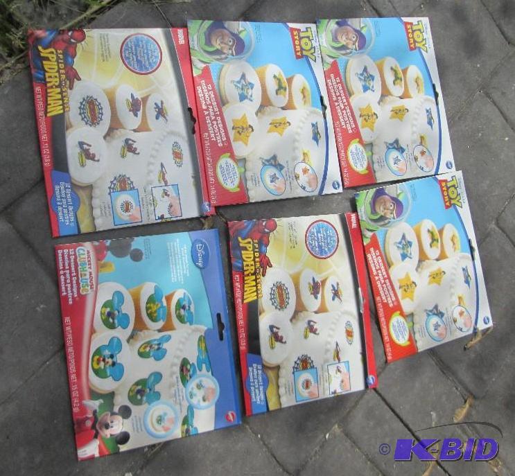 Lot of cartoon theme cake decals dcor...