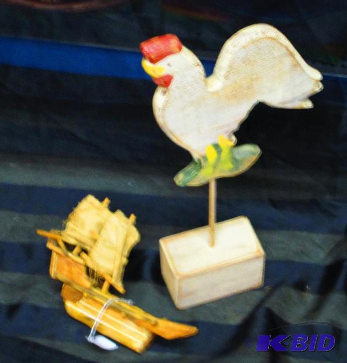 Hand Made Rooser and intricately done sail bo...