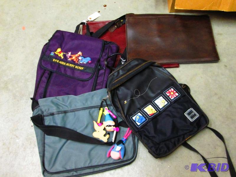 Lot of file bags and pooh bags...