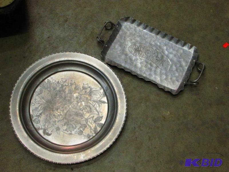Rectangle Fromwell hand wrought aluminum plat...