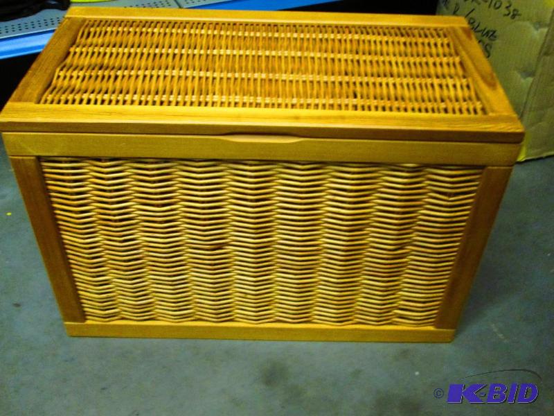 Wood basket, 12 x 22 inch, 15 tall...