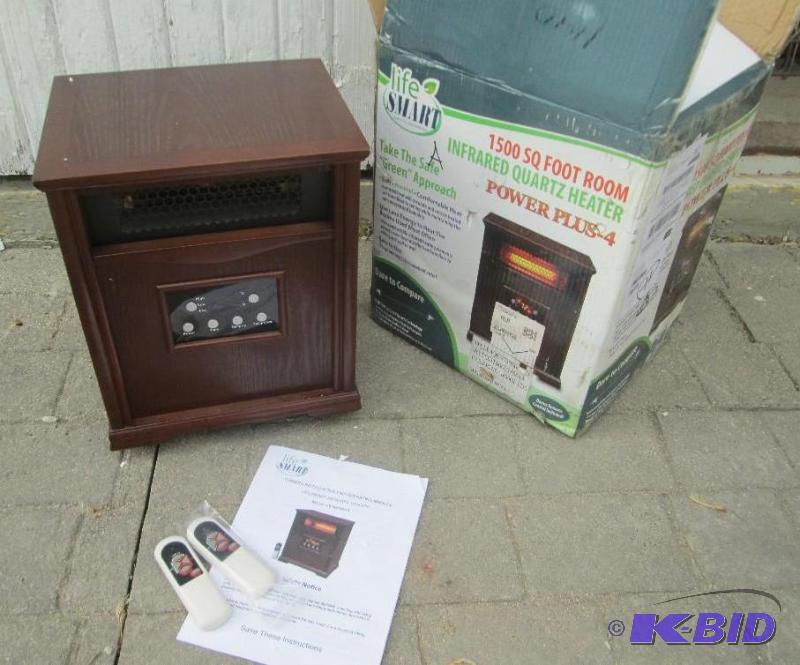 1500 SF Room heater, infrared Quartz, wood fi...