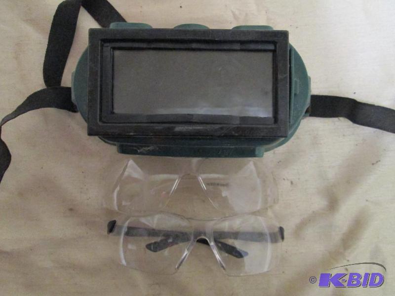 Safety glasses and welding mask....