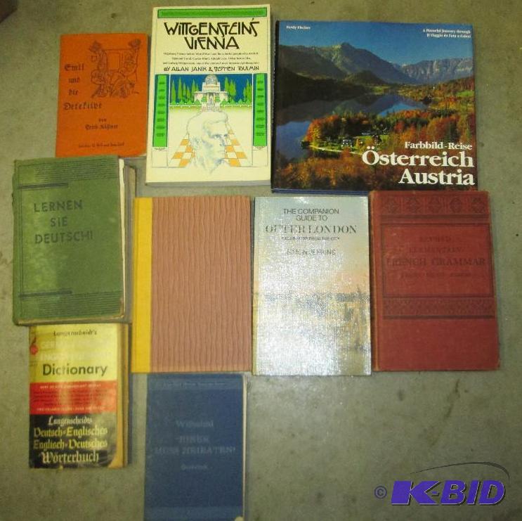 9 old German books E...