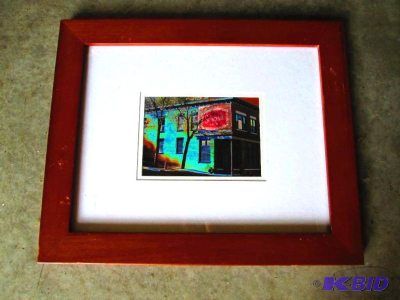 Nicely matted 5 x 7 photo of Schmidt Beer bui...