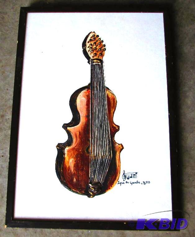Hand painted oil by Celia Seldon framed in Sa...