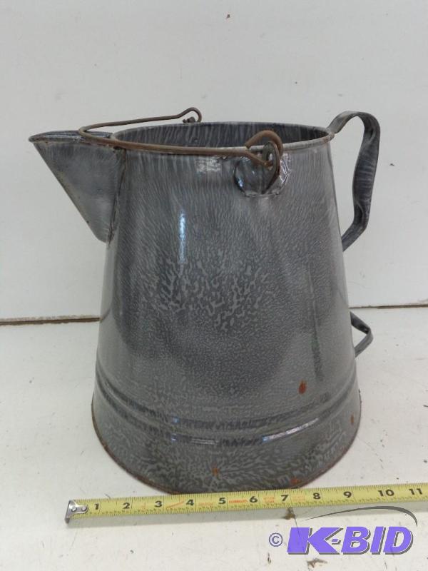 lot 120 image: Extra Large Coffee Pot Metal Construction&nbs...