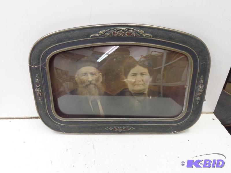 lot 133 image: Vintage Picture and Picture Frame Frame Has C...