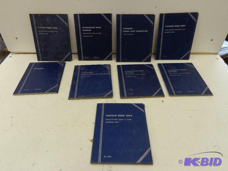 lot 140 image: Various Coin Collector Books  Lincoln He...