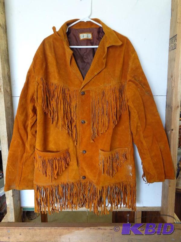 lot 142 image: Leather Jacket Tag Reads  Creaciones L.P...