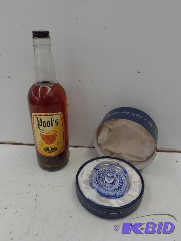 lot 144 image: Whitefriars Paperweight Old Pools Temple Ora...