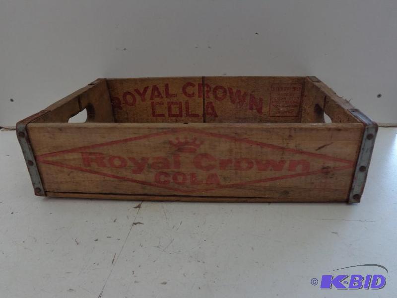 lot 147 image: Royal Crown Cola Crate Wood And Metal Constru...